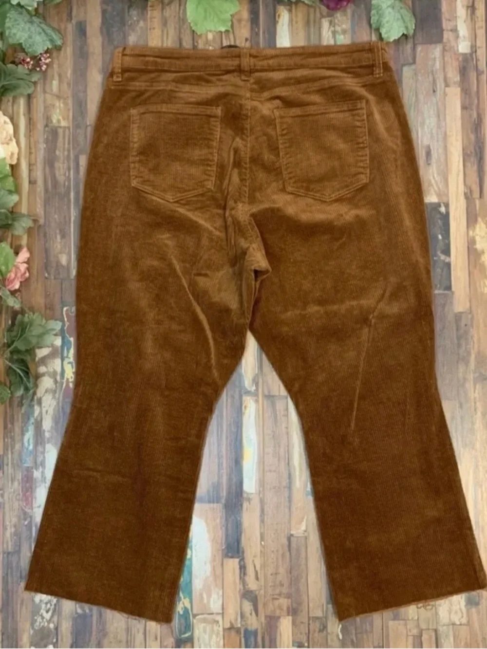 KUT FROM THE KLOTH NWT Cognac Kelsey High Waist Corduroy Pants 16W
